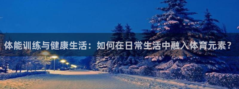 雨燕isofix接口在哪：体能训练与健康生活：如何在日常生活中融入体育元素？